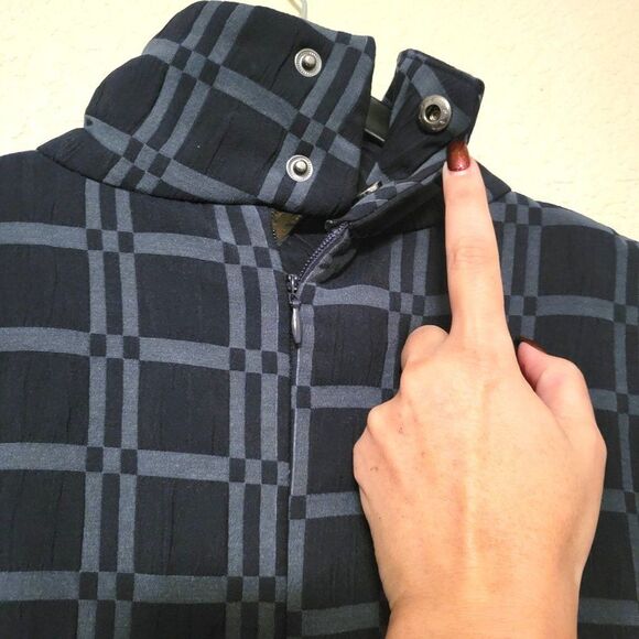 ASOS Womens Pantsuit Blue 6 Romper Cold Weather High Neck Pants - Picture 7 of 9